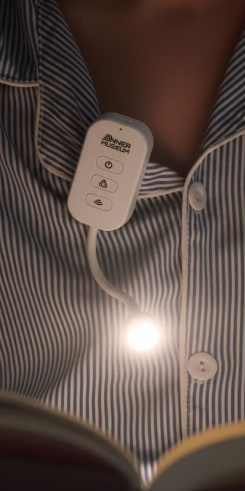 Clip-On Light for Clothes with Portable Case Book Light, USB Rechargeable LED Lamp for Reading in Bed, Eye-Friendly 3 Color Modes, 3-Level Dimming