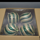 8 inch Extra Large Christmas Ornament Balls, 4 pcs Green and Gold Christmas Ornaments Shatterproof Giant Christmas Balls, Oversized Christmas Tree Baubles for Holiday Party Outdoor Decor