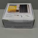 Room Divider Curtain Ceiling Curtain Track Set for Blackout and Privacy (Black Curtain + Black Track) 106" W x 84" L -1 Piece