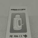 2025 New Hydrogen Water Bottle, 15OZ Hydrogen Water Generator Bottles 3000PPB in 3 Min with SPE & PEM Technology Portable Rechargeable Hydrogen Rich Glass Health Care Gifts for Family, Friends, Travel
