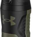 Under Armour 32 oz Insulated Water Bottles - Sports Water Jug with Handle, Fence Hook, Leak Resistant for Baseball, Football & More, 32 oz Water Bottles, Sports Water Bottle Insulated (Marine OD Green)