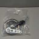 Wheelchair Accessories Caster Assembly with Aluminum Front Fork, Installing 6 Inch Solid Caster. Fit for Front Wheel Installation of Most Manual Wheelchairs and Children's Wheelchairs (Black 1 Ea)