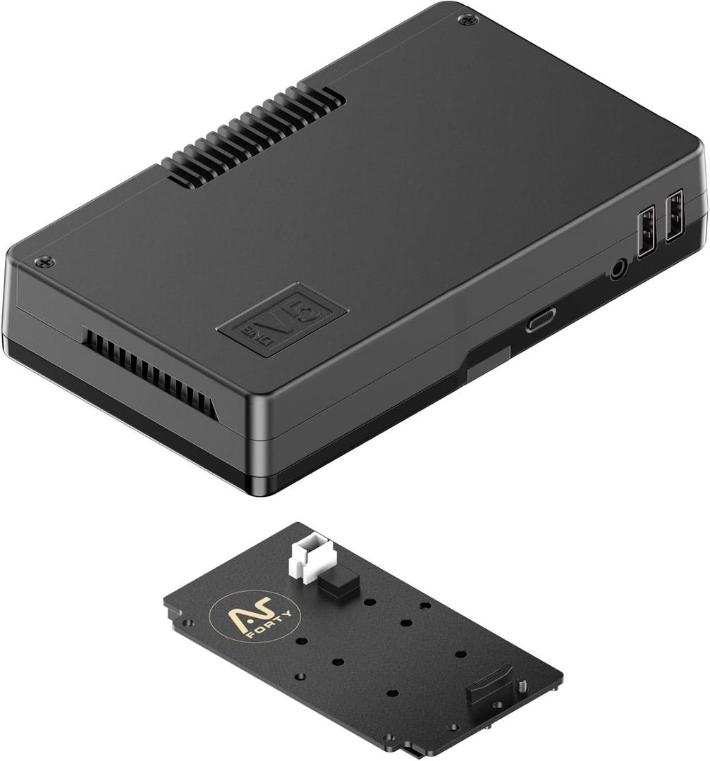 Argon ONE V5 M.2 Case | Raspberry Pi 5 Aluminum Case with M.2 Single NVME PCIE Slot | Passive and Active Cooling | Dual Full HDMI Port | Key-M M.2 2230/2242/2260/2280 NVME Support