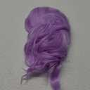 eNilecor Lavender Purple Wig Short Colorful colored Curly Wavy Synthetic Bob Wigs with Air Bangs 14" Natural Lilac Neon Wigs for Women