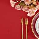 Red Rectangle Tablecloth Waterproof Stain Resistant Wrinkle Free Table Cloth 210GSM Polyester Wipeable Table Cover for Party, Banquet, Indoor and Outdoor use - Rectangular/Oblong, 60 x 84 inch