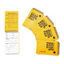 Warp United 5-Pack Full Waterproof EMT Point of Care SOAP NOTE Notepad 6" x 3-3/4" MRI Safe version na1.02