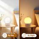 Lurrose 3 Pack Acrylic Globe Lamp Shade Replacement 5.90 Inch Round Ball Lampshade Cover for Indoor Outdoor Wall Street Light Fixtures