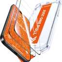 TORRAS for iPhone 17 Pro Max Screen Protector [12Ft MilitaryGrade Shatterproof] [9H+ Aerospace Tempered Glass] AntiScratch Full Coverage Fit Screen Protector 17 ProMax 6.9" 2Pack