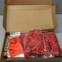 Mapaim 4 Set Bamboo Gift Baskets Empty, Foldable Woven Storage Basket with Handle, Gift Basket Kit with Wrap, Bows & Cards, Empty Gift Baskets to Fill for Baby Shower, Wedding, Holiday Gifts (Oval)