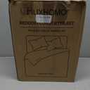 MUXHOMO 7 Pieces Queen Comforter Set, Reversible Bed in a Bag Queen Size, All Season Bedding Set with Comforter, Flat Sheet, Fitted Sheet, Pillowcases & Shams, Red & Black (Queen (88"x88"))