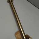 Ivilon Tension Curtain Rod - Spring Tension Rod for Windows or Shower, 24 to 36 Inch. Warm Gold
