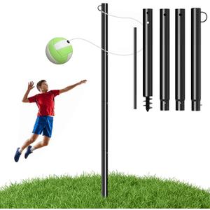 10.5FT Screw-in Tetherball Set, Adjustable Tetherball Ball and Rope Set