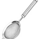 304 Stainless Steel Fine Mesh Strainers for Kitchen, Colander-Skimmer with Handle, Sieve Sifters for Food, Tea, Rice, Oil, Noodles, Fruits, Vegetable (3.35 in Small)
