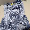 ZOMVA Plus Size Velvet Wrap Dress Ruched Bodycon Dress Long Sleeves Ruffle Long Elegant Party Wedding Guest Cocktail Holiday
XL