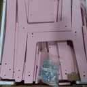 Garvee Kids Art Table with 2 Chairs Toddler Craft Play Wood Activity Desk