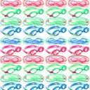 Hoteam 24 Pairs Swim Goggles for Kids bulk 4-9 Wide Vision Swimming Anti Fog Pool Goggles with Cases Boys Girls