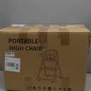 Baby High Chair for Toddler, Foldable High Chair for Dining Table Highchair with 5 Point Harness Seat Removable Adjustable Tray Portable Baby Dinning Chair with Lockable Wheels Easy to Clean Surface