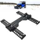 Universal Heavy Duty Alloy Steel ATV Snow Plough Mount,Replaces OEM #105745 & #10-5745,Black Powder Coated Finish