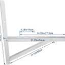 Stainless Steel Mounting Bracket for 9000-36000BTU Condenser Ductless Mini Split Air Conditioner Heat Pump Systems (Triangular)