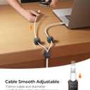 MRGLAS 10-Pack Magnetic Cable Management Cord Organizer,[1s Lock] Cable Holder Clips -Desk Cable Clips [Cable Smooth Adjustable], Adhesive Wire Organizer Keeper for Nightstand Desktop Car Office-Black