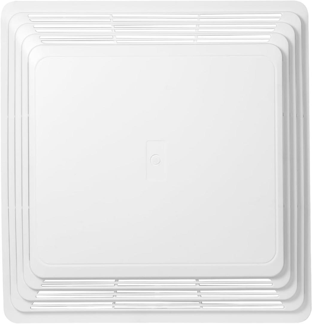 S97013576 Bathroom Fan Cover Grille with Springs, Replacement for Broan-NuTone 2684F,576,676,684,684NT, Exhaust Fan or Bathroom Ventilation Fan, Plastic, White, Light Fixture Not Included