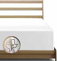 Texas Linen Co. Luxury Egyptian Cotton Twin Fitted Sheet  1000ThreadCount 16" Twin Deep Pocket, Soft, Smooth, Sateen Weave, Extra Long Staple  Ivory