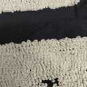 Black White Boho Chunky Tufted Pillow Cover, Neutral Decorative Square Throw Pillow Case, Geometric Woven Modern Sham for Bed Couch Living Room, 18x18 inches, 1PCS