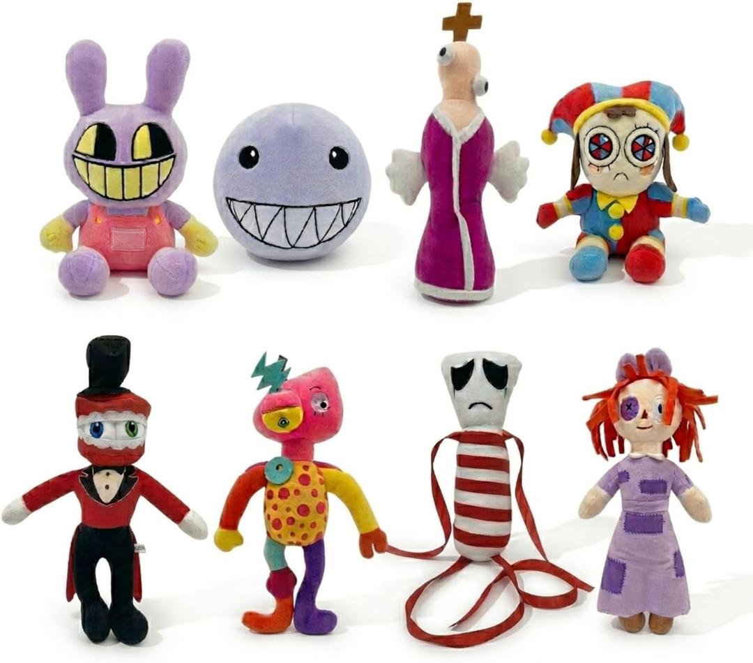 Plush Toy Set of 8 – Soft & Colorful Stuffed Animal Plushies for Kids, Toddlers & Collectors – Cute, Cuddly Plush Set for Gifting, Travel, Playtime & Room Decor