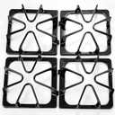 4 Pack W10447925 Burner Grates for Whirlpool Gas Range Upgraded Cast Iron Cooktop Grates Compatible with Kenmore Maytag Amana and Inglis Stoves Gas Stove Top Burner Rack