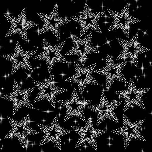 PH PandaHall Star Iron On Stickers 10pcs Bling Star Patches Clear Rhinestone Hotfix Transfer Bling DIY Iron On Rhinestone Stars Adhesive Applique for Jeans Dress Bags Hats Shoes Decoration