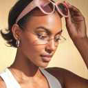 Meeloog Women Polarized Sunglasses Covers for Glasses, Wrap Around Cat Eye Sun Glasses Fit Go Over Shades for Driving MST6409