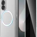 Ruky Galaxy Z Fold 6 Case Clear, with Privacy Screen Protector, Z Fold 6 Case [Compatible with MagSafe], Slim Thin Protective Full Body Phone Cover for Samsung Galaxy Z Fold 6 5G, Transparent