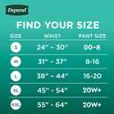 Depend Fresh Protection Adult Diapers, Incontinence & Postpartum Bladder Leak Underwear for Women, Disposable, Maximum, Extra-Extra-Large, Blush, 22 Count, Packaging May Vary