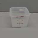 Cambro Food Storage Container - Classic Series Square - 6 QT (Quart) - Commercial Grade for Food Prep (Translucent)