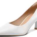 mysoft Kitten Heels for Women Low Heel Pumps 2 Inch Closed Toe Wedding Dress Shoes (8)