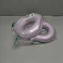 Modern Donut-Shaped Decorative Vases, Handmade Minimalist Boho ins Style, Modern Vase for Home Decor for Wedding Dinner Table Party Living Room Office Bedroom (Purple-Gold, Extra Large + Large)