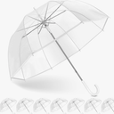Clear Bubble Umbrella Wedding, High-Visibility Transparent Rain Umbrellas Bulk, Windproof Large Clear Umbrella, Firm and Durable, Dome Umbrellas for Wedding Bride Groom Photography Golf Outdoor