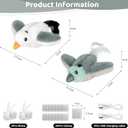 2 PCS Cat Toys, Flapping Bird Cat Toy(No Flying), Interactive Catnip Toy with Catnip Bags, Chirping Enrichment Moving Wings Dog Cat Kitten Toys, Flappy Flying Pets Toy for Indoor(Pigeon&Seagull)