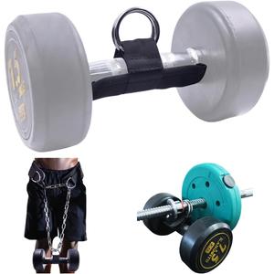 J Bryant Loading Dumbbells Strap for Dip Belt Squat Pull-up,Load Dumbbells Kettlebells on Barbells Weightlifting Accessory (1 piece M)