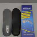 Plantar Fasciitis Feet Insoles Arch Supports Orthotics Inserts Relieve Flat Feet, High Arch (Mens 9-9 1/2 | Womens 11-11 1/2) (Gray)