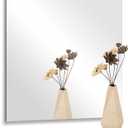16 x 16 in Glass Mirror Sheet for Wall, 2mm Thick HD Frameless Wall Mirror Tile Self Adhesive Mirror Sticker Large Body Mirror Sheet for Bathroom, Bedroom, Vanity, Door, Gym, Home Decor