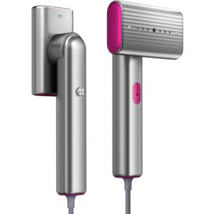 Steamer for Clothes, Portable Home & Travel Handheld Wrinkles Remover for Clothes, 15s Fast Heat-Up, 70ml Water Tank with Measuring Cup, Portable Garment Steamer for 120V Countries, Silver Gray