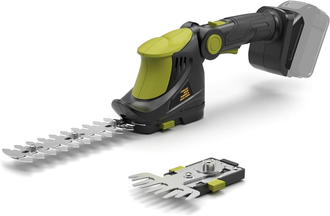 Hedge Trimmer Cordless for DEWALT 20V MAX Battery, 1200RPM Grass Trimmer Electric Hedge Trimmer, 2 in 1 Design, Perfect for Yard, Garden, and Lawn Care(Battery Not Included) (Green)