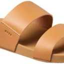REEF Cushion Vista Women's Fashion Slide Sandal, Vegan Leather Strap, Ultra Soft Cushion Footbed, Size 8