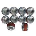 1/4" NPT Pipe Plug, Vibra-Seal Coating | 1/4" X .460” NPT Threaded | Leak-Proof Seal | Durable Performance (10)