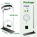 Aokrean Plant Grow Light, 48LEDs Full Spectrum Grow Lights for Indoor Plants, Height Adjustable Grow Lamp with Base, 3 Optional Spectrums, 3/9/12Hrs, 10 Brightness, Ideal for Small Plants, 1 Pack