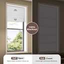 Allesin zen No Drill Cordless Roman Shades 31" x 64" Grayish White, 100% Blackout Linen Fabric Window Blinds, Thermal Insulated Room Darkening for Bedroom, Safe for Kids & Pets