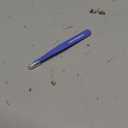 Tweezerman Stainless Steel Slant Tweezer - Eyebrow Tweezers for Women and Men (Sky Blue)