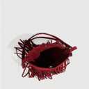 OYOANGLE Women's Fringe Hobo Bags Adjustable Strap Tassel Crossbody Bags Hippie Western Purse Cowgirl Shoulder Bag