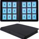 Top Loader Binder, Holds 324 Top Loaders,9 Pocket Top Loader Binders for 3" x 4" Rigid Cards,Top Loader Card Binder for Hard Plastic Top Loaders -Black